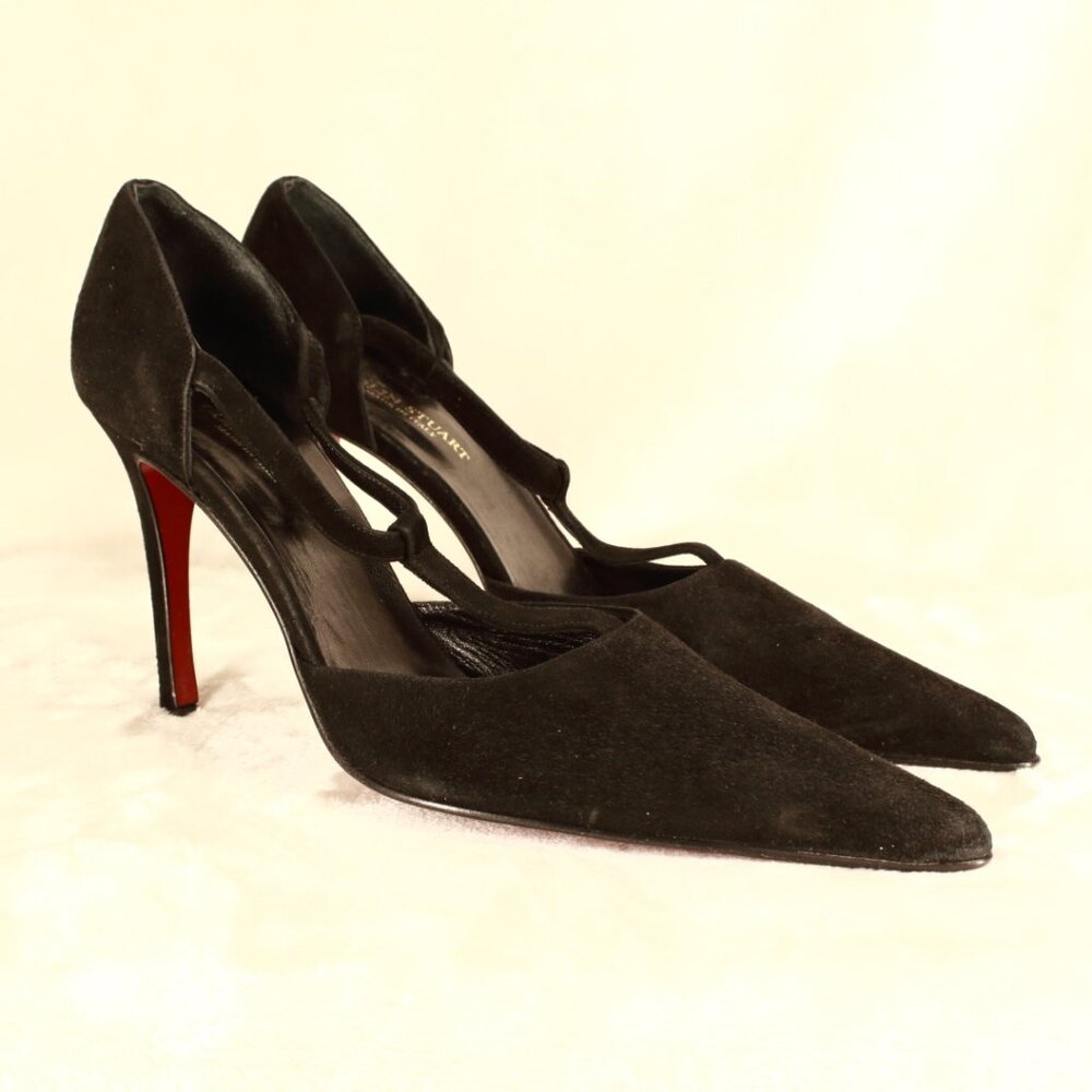 COLIN STUART Women's Black Suede Pump  Women's Shoe Size 10 B